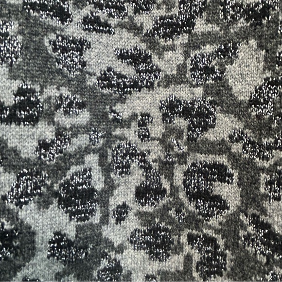 PENDLETON Women Black Gray Metallic Sweater Merino Lambs Wool Sweater Size Large - Picture 10 of 12